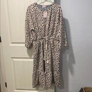 Dainty Jewells Black and Cream Patterned Dress